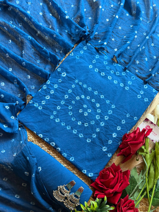 Authentic Bandhani soft cotton suit set