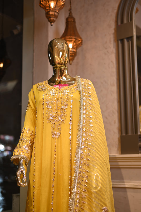 Gotta patti anarkali suit set