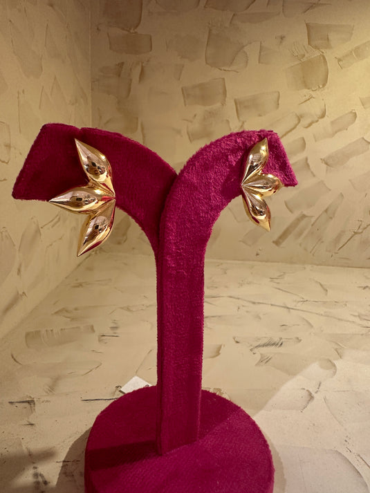 Korean style gold earrings