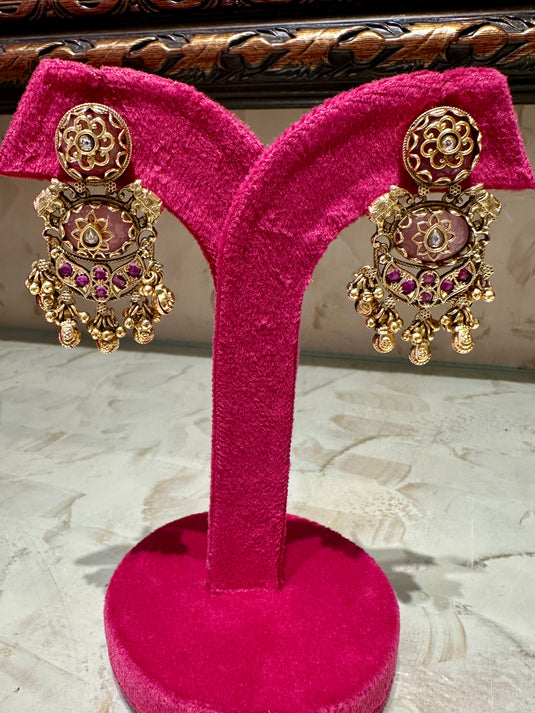 Jhaalar elephant earrings