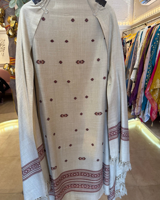 Kullu weaves traditional merino wool suit set