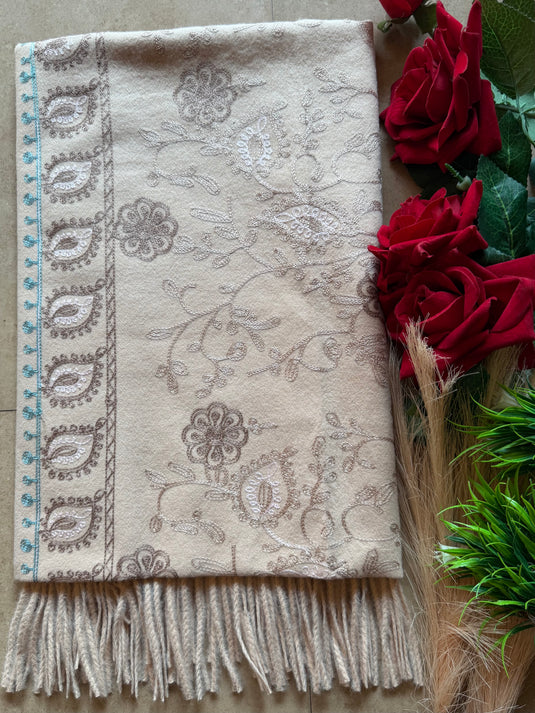 Pastel threads aari work stoles