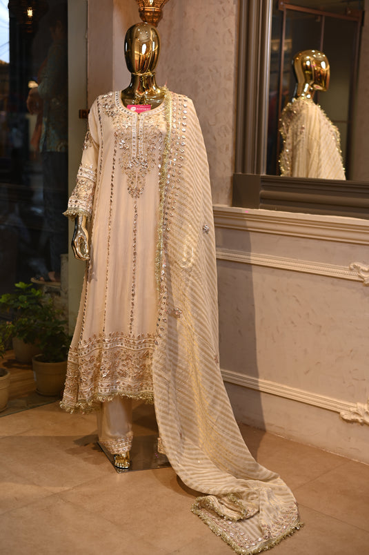 Gotta patti anarkali suit set