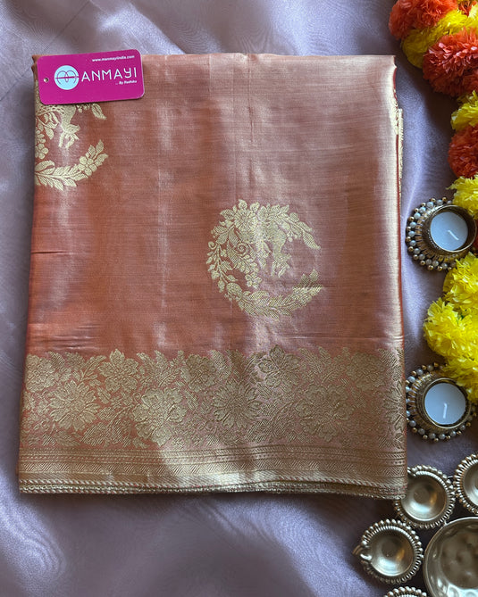 Gold weave silk saree