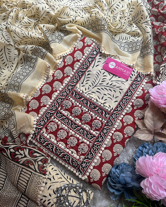 Soft and organic cottons with Jaipuri block print