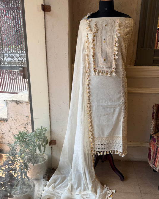 Tassel boho Hakooba cotton suit set