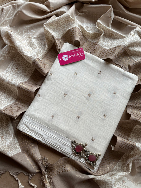 Combination Banarasi cotton suit set