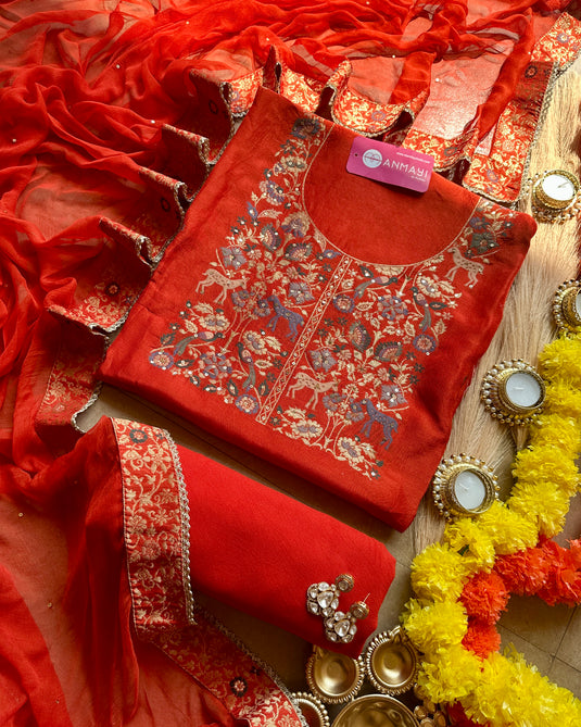 Dolla silk animal print suit set