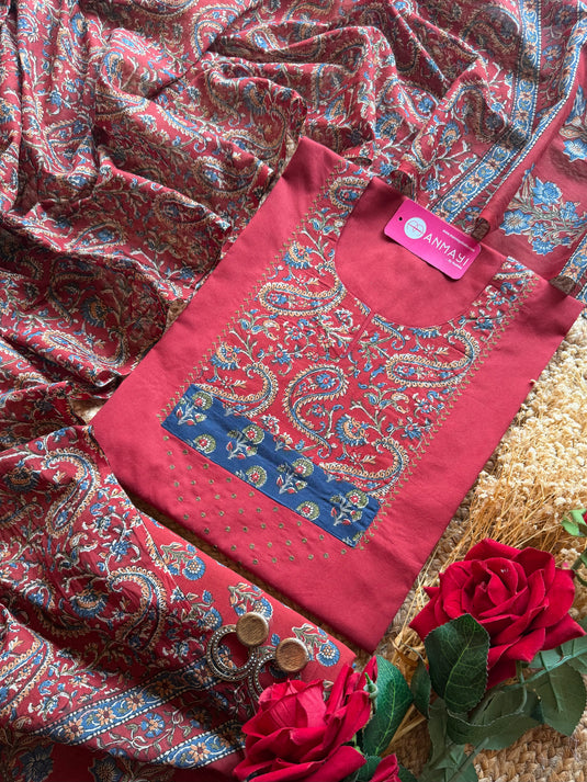 Pure cotton kalamkari printed suit set