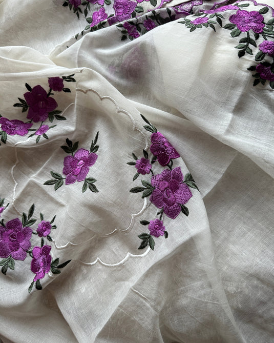 Stripes cotton Parsi work suit sets