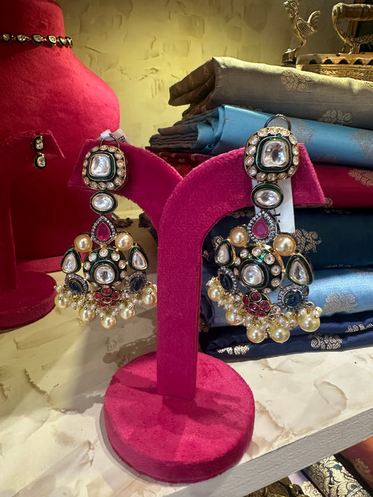 Sabyasachi navratna earrings