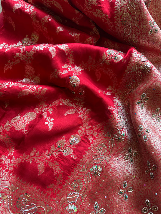 Brocade heavy border sarees