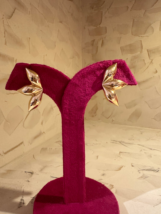 Korean style gold earrings
