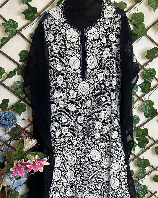 Pure Georgette Phulkari kurtas