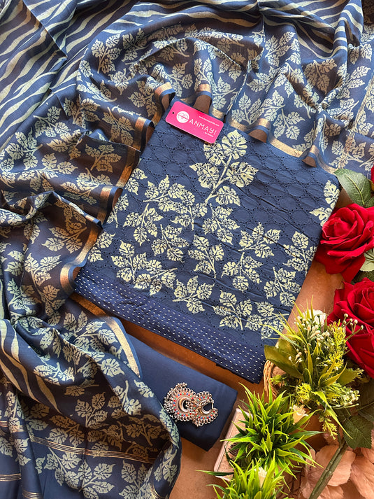 Hakooba block print pure cotton suits