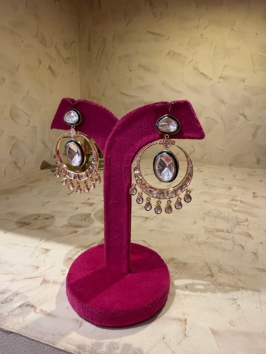 Hanging Kundan earring
