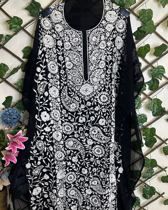 Pure Georgette Phulkari kurtas