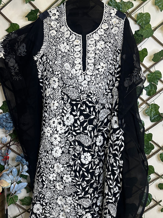 Pure Georgette Phulkari kurtas