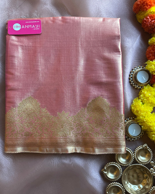 Gold weave silk saree