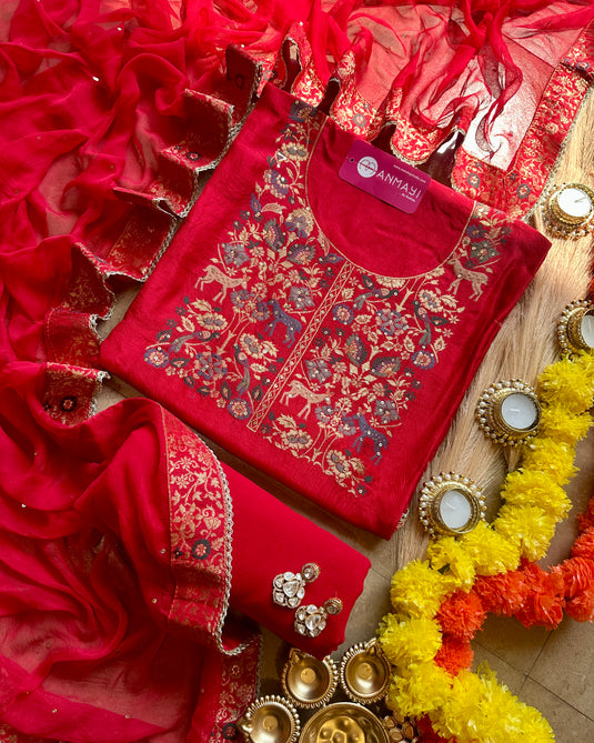 Dolla silk animal print suit set