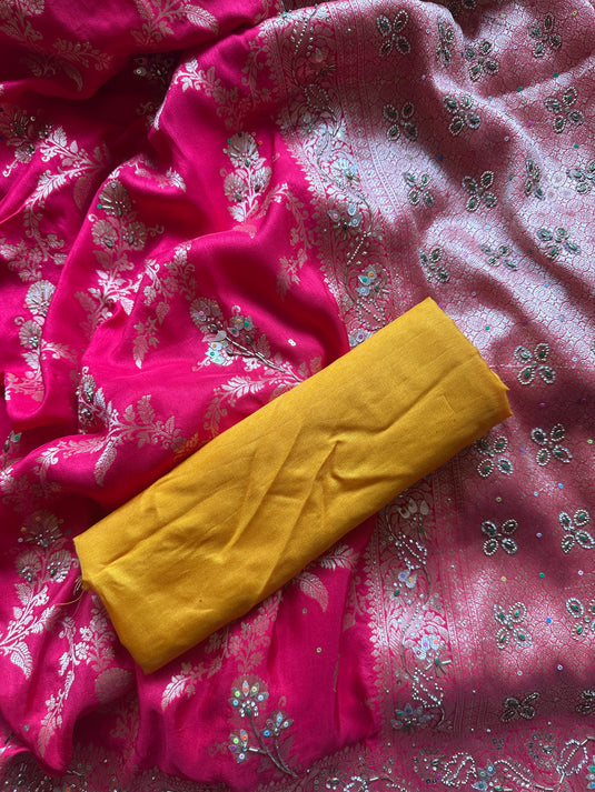 Brocade heavy border sarees