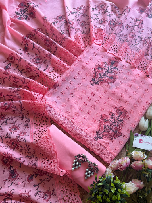 Hakooba block print pure cotton suit set