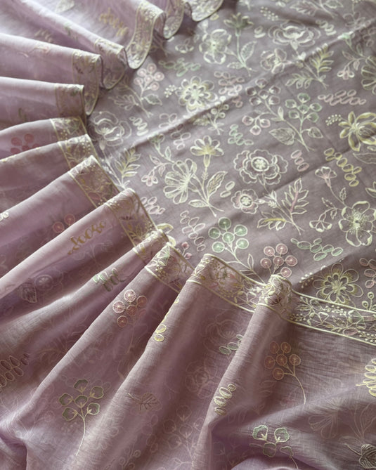 Botanical thread pure mul suit set
