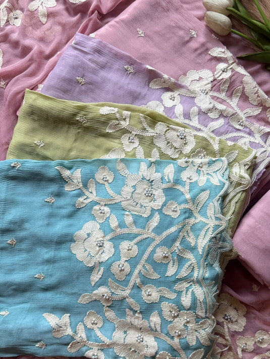 Chinnon Karachi work Pakistani suit set