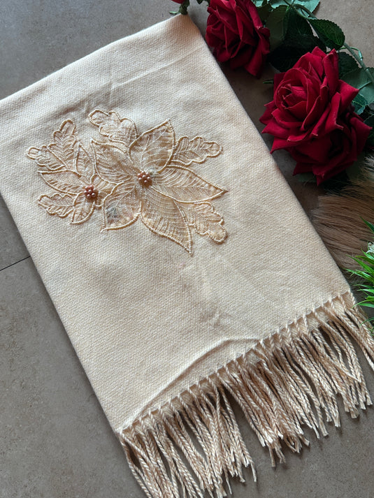 Organza panel patched stoles