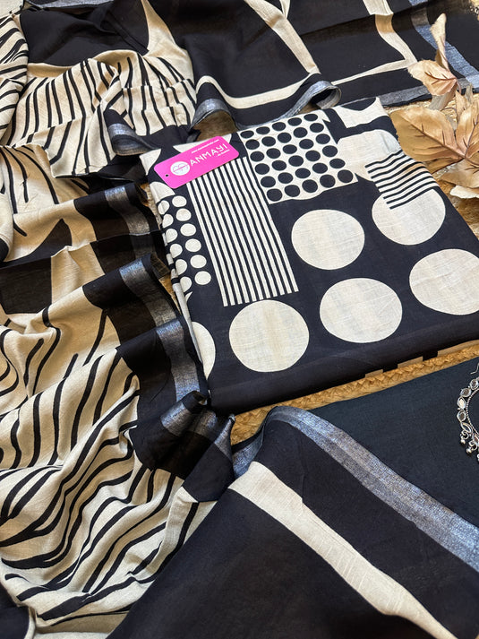 Polka dots organic cotton suit set