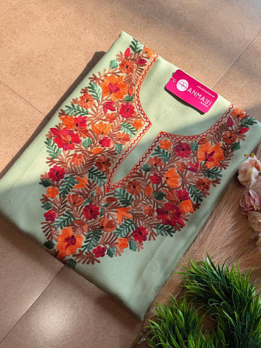 Kahsmiri unstitched coord set 1