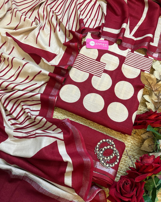 Polka dots organic cotton suit set