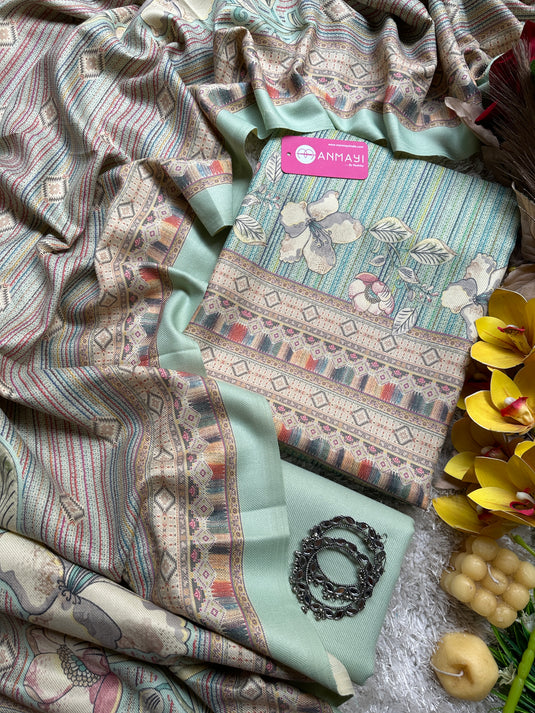 Pastel stripy floral soft spun suit sets