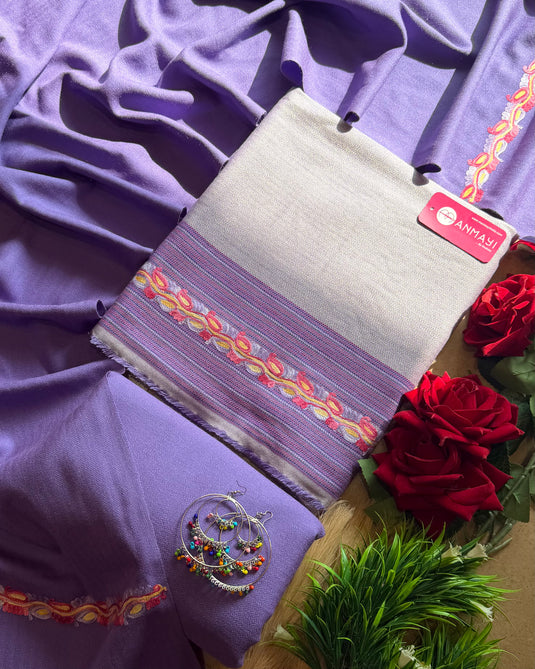 Merino wool suits with embroidered kullu work design 2