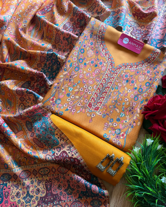 Digital Phulwari spun suit set
