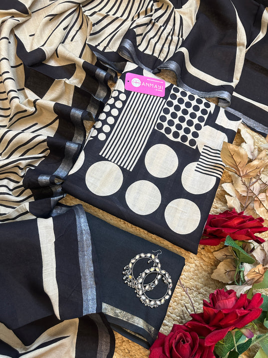 Polka dots organic cotton suit set