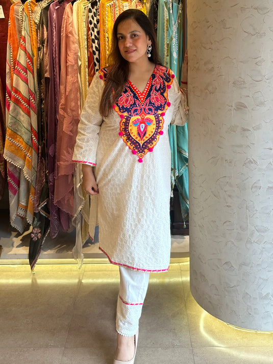 Hakooba satin boho coord set