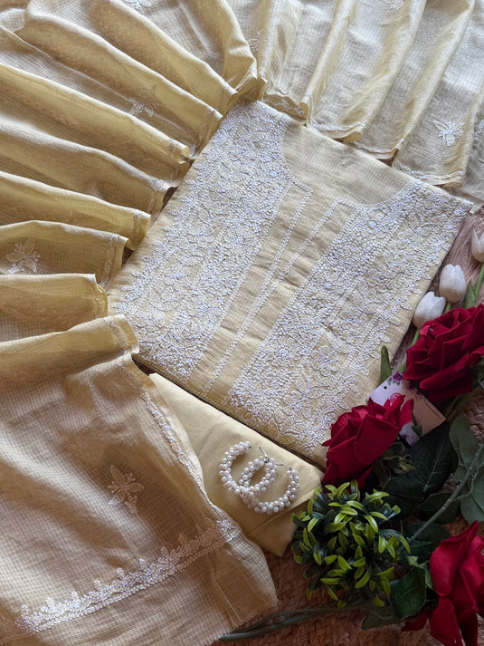 Pure Kota chikankari suit set (Vol-2)