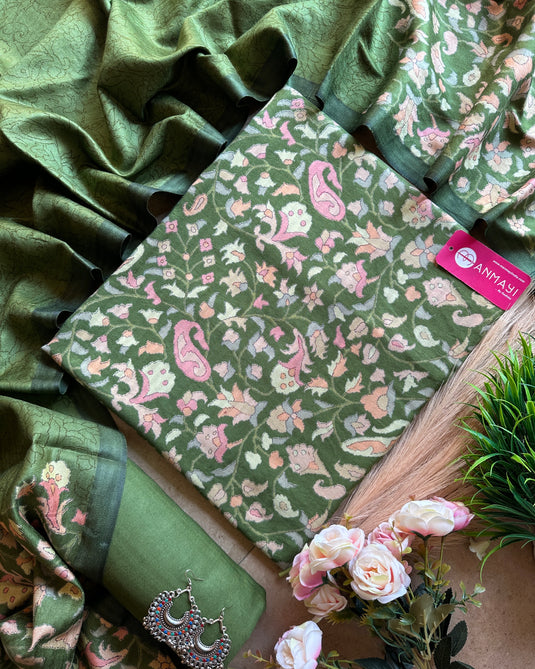 Kani Print pure pashmina suit set