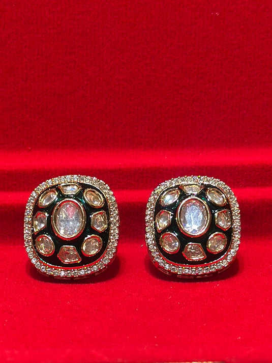 Oval Kundan tops