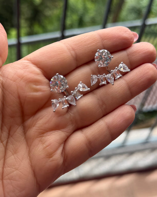 Solitaire ear cuff tops
