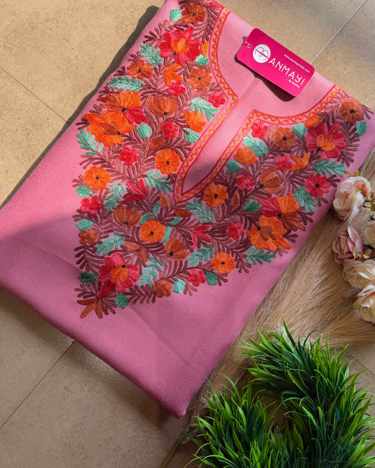 Kahsmiri unstitched coord set 1