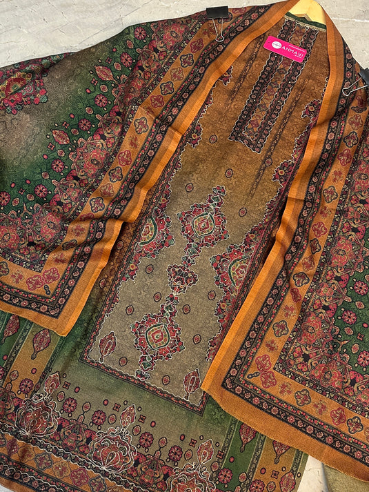 Shaded golden thread soft spun suit sets