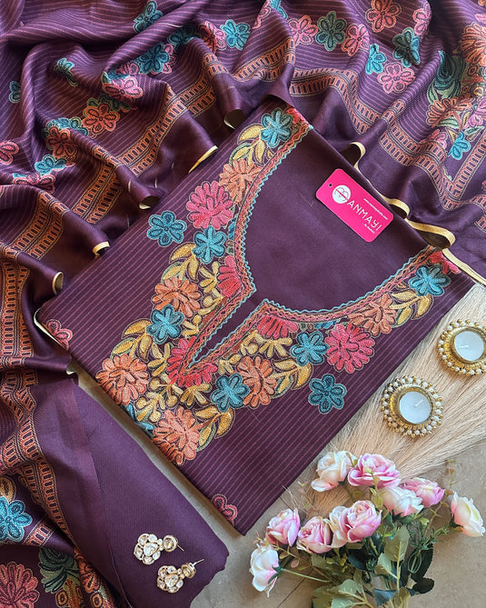 Kullu work stripes soft spun suit set