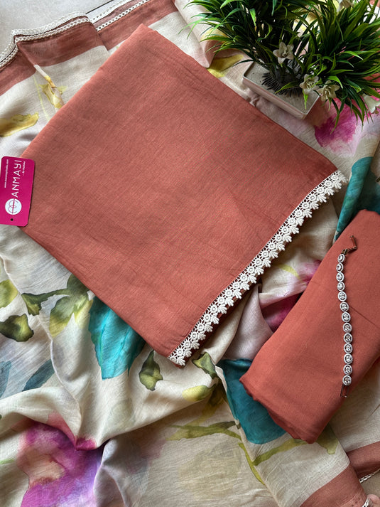 All over pure mul coloured handpaint suit set