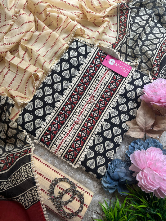 Soft and organic cottons with Jaipuri block print