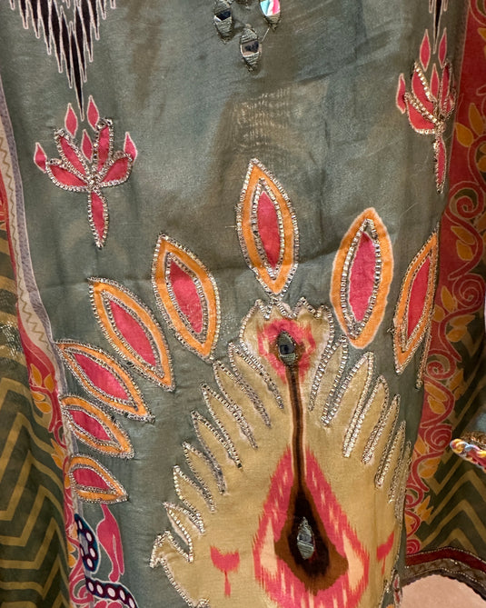 Assorted pure muslin digital print suit sets with highlights