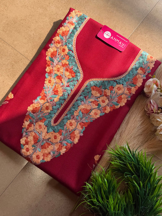 Kahsmiri unstitched coord set 2