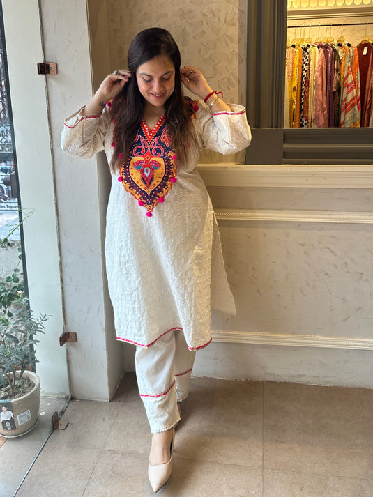 Hakooba satin boho coord set