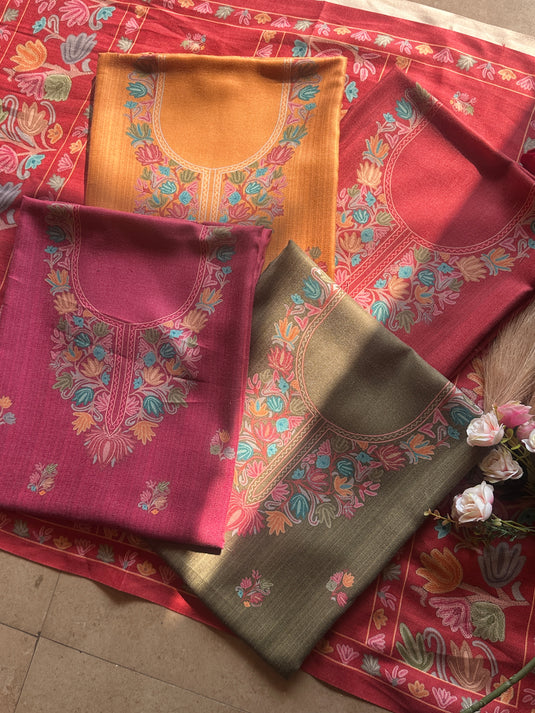 Printed Kullu soft spun suit set